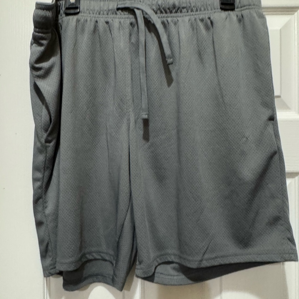 Athletic Works Men's Charcoal Athletic Shorts